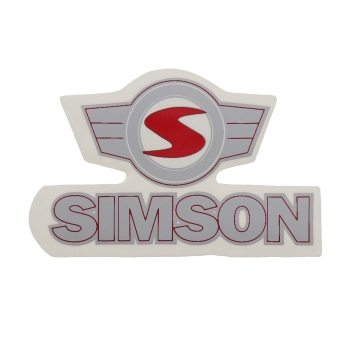 Aufkleber, Schriftzug mit Emblem, Simson S53, S83